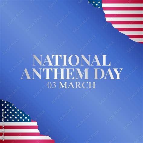 vector graphic of national anthem day good for national anthem day ...