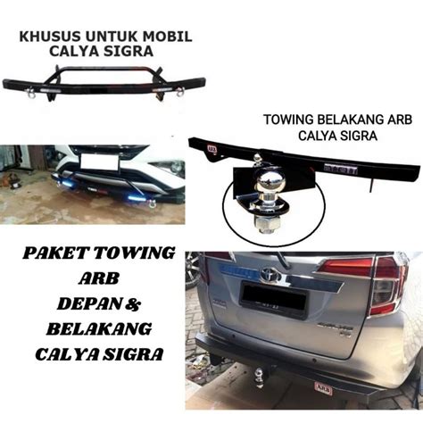 Jual Paket Towing Tanduk Depan Belakang Besi Bar Pelindung Bumper