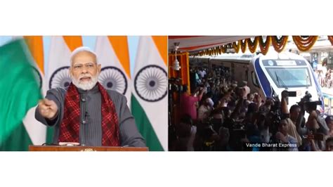 Vande Bharat Express PM Narendra Modi Virtually Flags Off Secunderabad