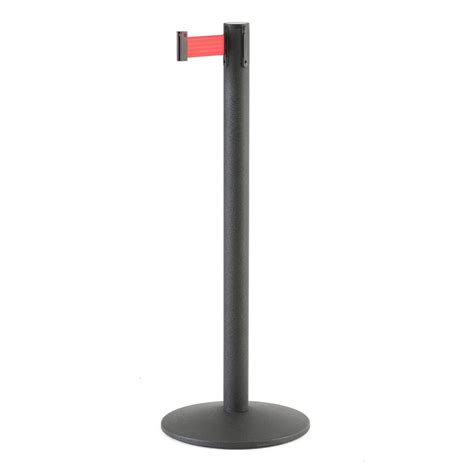 Belt barrier system, 3650 mm, black, red belt | AJ Products