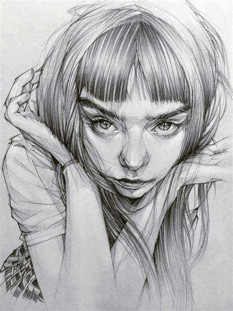 Pencil Portrait Drawing Portrait Sketches Pencil Art Drawings Cool