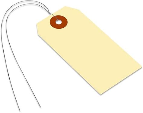 Amazon SmartSign Blank Manila Shipping Tags With Wire Size 3