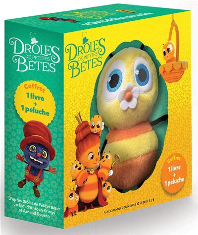 Les Drôles de Petites Bêtes Coffret Livre avec 1 peluche Loulou