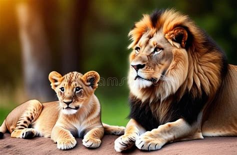 Family of lion stock photo. Image of kenya, together - 312339634