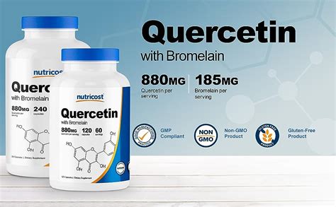 Nutricost Quercetin Mg Vegetarian Capsules With Bromelain