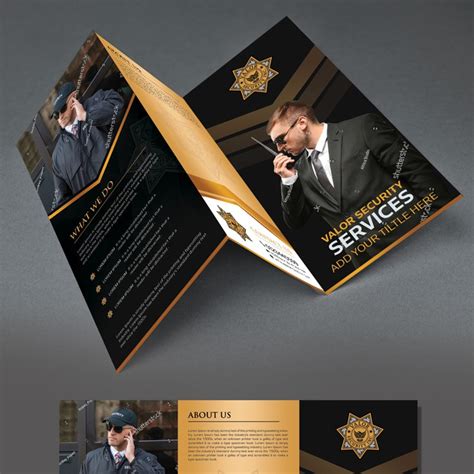 Design A Modern Brochure For Valor Security Services Inc Brochure