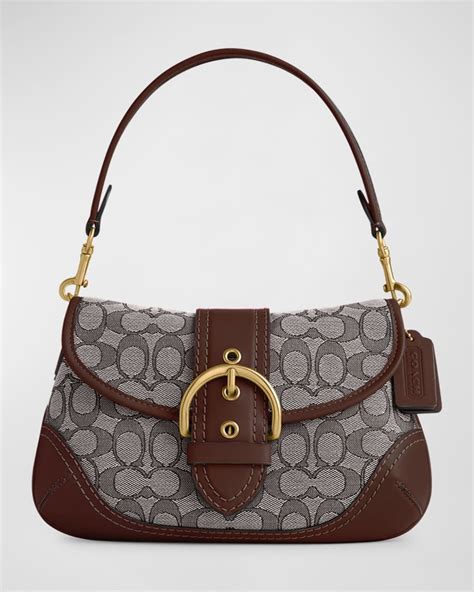 Coach Soho Signature Jacquard Shoulder Bag Neiman Marcus