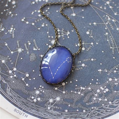 Pisces Zodiac Necklace Pisces Constellation Necklace Pisces - Etsy