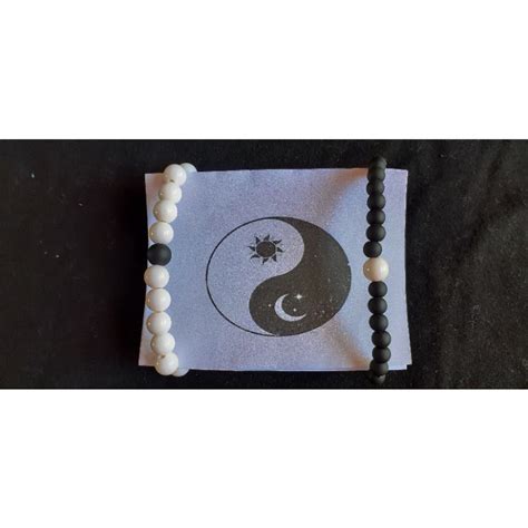 Metadinha Bem E Mal Metadinha Lua E Sol Metadinha Yin Yang Pulseira