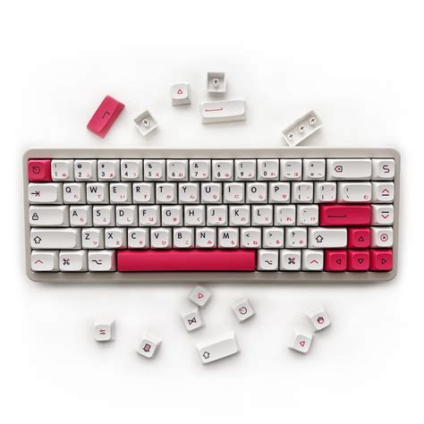 Xdk Custom Keycaps Keys Pbt Xda Dye Sub Cute Pink Japanese Keycap