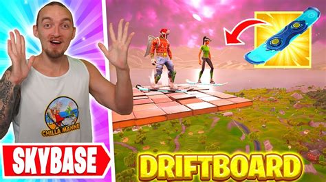 BYGGER SKYBASE MED DRIFTBOARD I OG FORTNITE YouTube