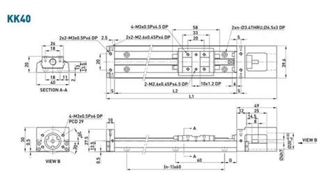 HIWIN Replacement Single Axis Robot Linear KK Module KK40 KK60 KK86