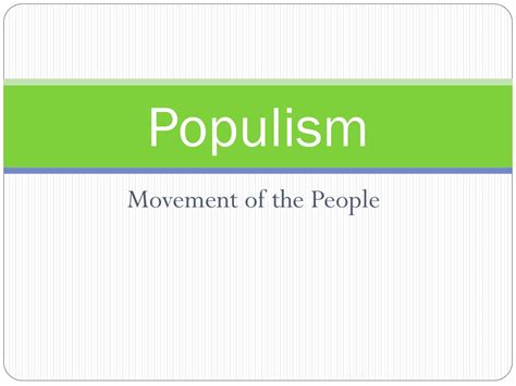 Ppt Populism Powerpoint Presentation Free Download Id9712185