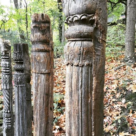 Architecuralsalvage Hand Carved Vintage Wood Pillars From India Comes