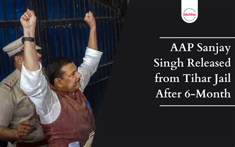 Aap Sanjay Singh Released From Tihar Jail After Month