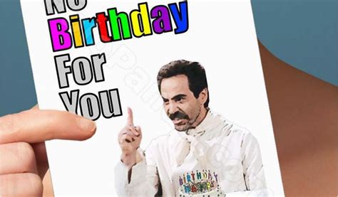 Seinfeld Birthday Card Funny Birthday Card soup Nazi Seinfeld Card Jerry Kramer | BirthdayBuzz