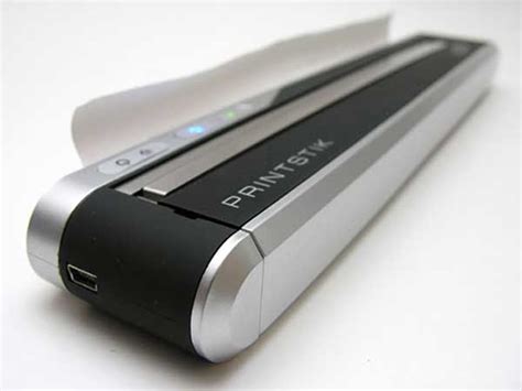 Planon PrintStik is a small portable printer which prints without ink ...