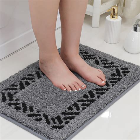 Cosy Homeer Bathroom Rugs 16x24 Microfiber Bath Rugs Washable For