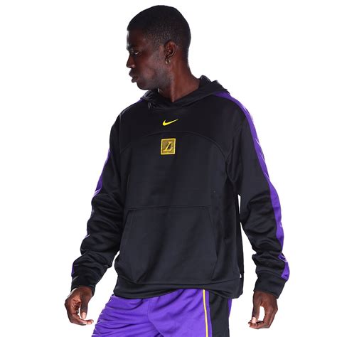 Nike Los Angeles Lakers NBA Erkek Siyah Basketbol Sweatshirt DX9805 010