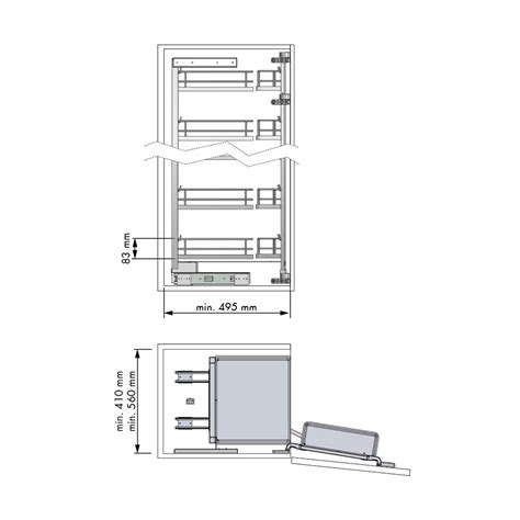 Colonne Coulissante COMPACT Menage Confort