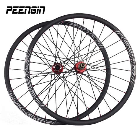 Ruote Er Carbon Wheels For Mtb Mountain Xc Novatec Light Hookless