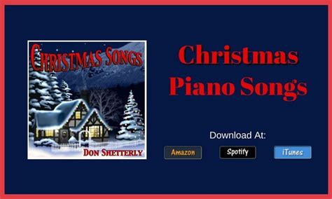 Christmas Carols Played On The Piano By Don Shetterly