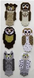 Owls Magnet Set Plastic Canvas Pattern