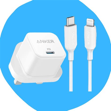 Anker PowerPort III 20W Charger + Powerline III USB-C to Lightning