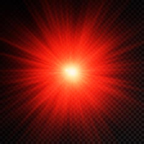 Premium Vector Red Glowing Light Burst Glow Bright Star Sun Rays