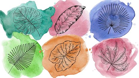 Download Leaves, Nature, Watercolor Painting. Royalty-Free Stock ...