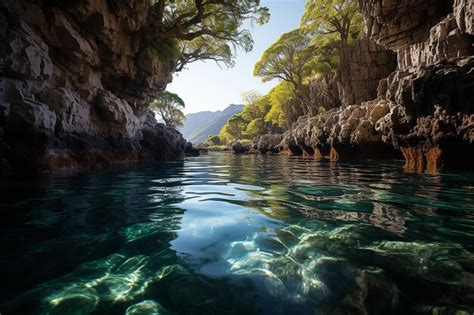 Premium AI Image | luminescent depths Grotta del Bue Marino Cave ...