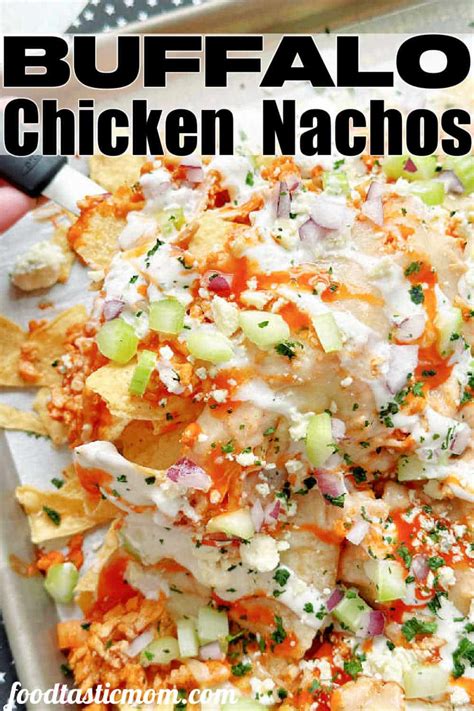 Buffalo Chicken Nachos - Foodtastic Mom