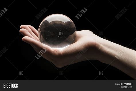 Holding Crystal Ball Image Photo Free Trial Bigstock