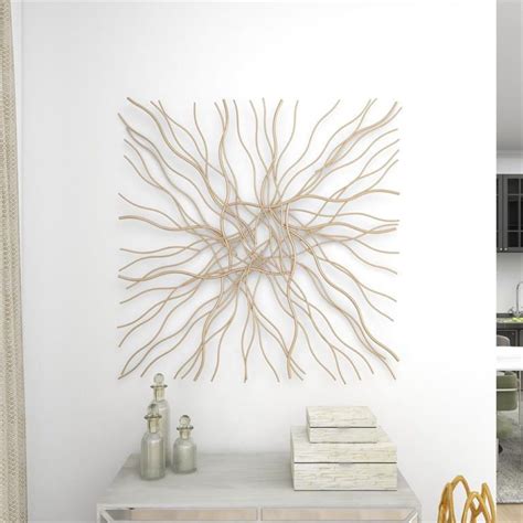 Everly Quinn Handmade Glam Abstract Wall Decor On Metal Reviews Wayfair