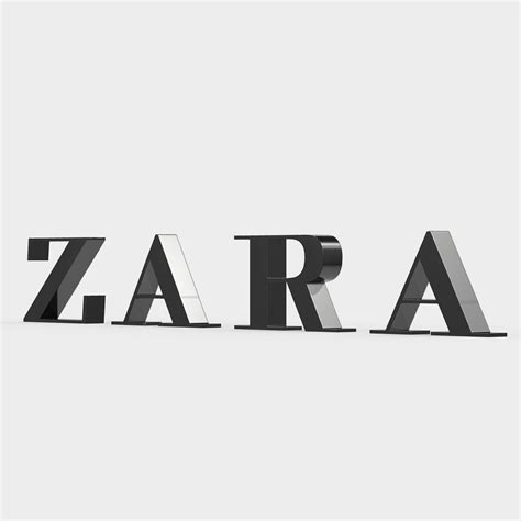 Zara Logo 3d Model By 3dlogoman