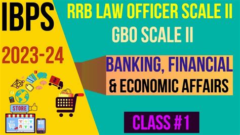 IBPS 2023 24 RRB LAW OFFICER GBO SCALE II FINANCIAL AWARENESS