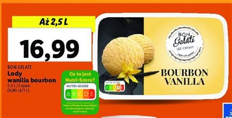 Promocja Lody Bourbon Vanilla Lidl