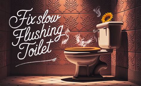 how to fix a slow flushing toilet