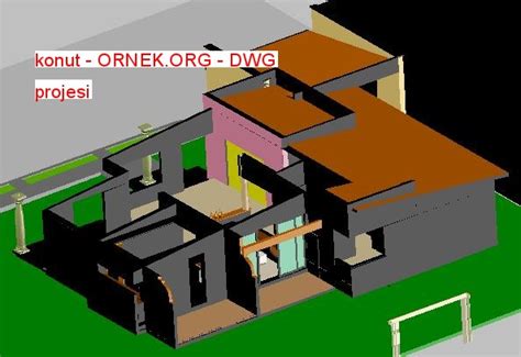 Proje Sitesi Konut Autocad Projesi