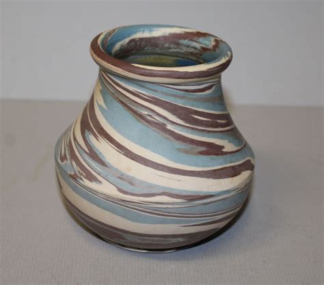 Bargain John S Antiques Antique Niloak Mission Swirl Pottery Vase