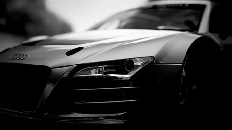 Wallpaper Monochrome Sports Car Audi R8 Coupe Performance Car