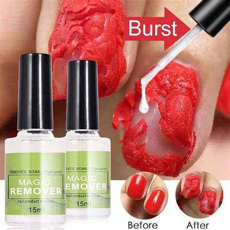 15ml Magic Burst Gel Polish Remover Soak Off Sticky Layer Cleaner Nail