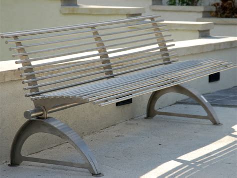 Stainless Steel Park Bench – BC Site Service