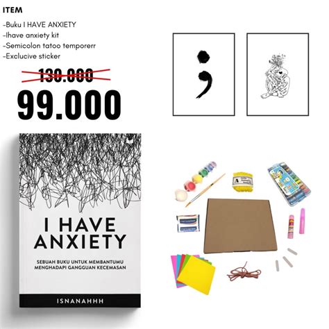 Jual READY YES I HAVE ANXIETY BOOK Buku Yes I Have Anxiety By Isnanahhh