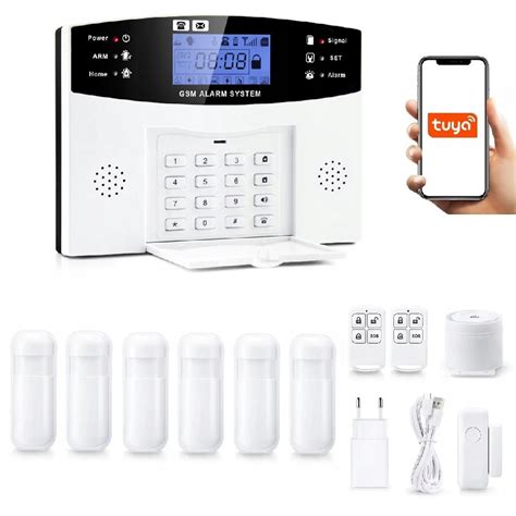 BEZPRZEWODOWY ALARM GSM WiFi TUYA SMART PO POLSKU 6xPIR GSM Wifi