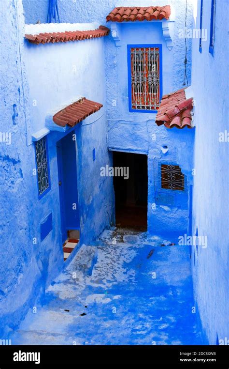 Architecture of the Old Medina of Chefchaouen, Morocco, Africa Stock Photo - Alamy