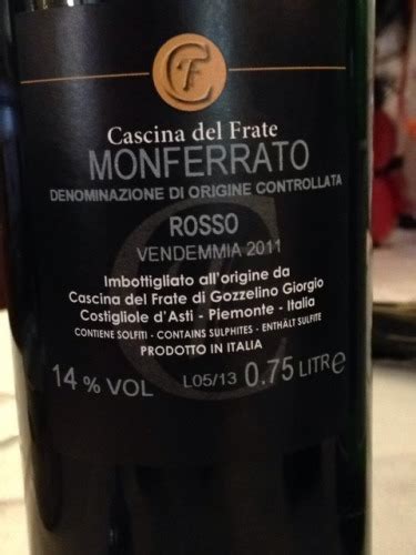 Cascina Del Frate Monferrato Rosso Vivino Brasil