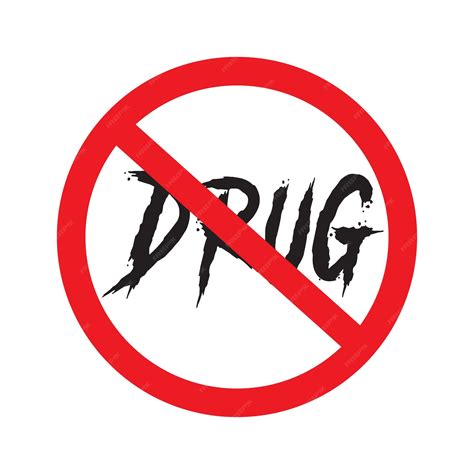 premium vector simple  drugs text design  drugs symbol