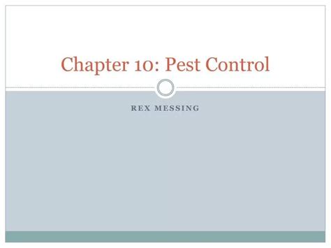 Ppt Chapter 10 Pest Control Powerpoint Presentation Free Download Id 1622973