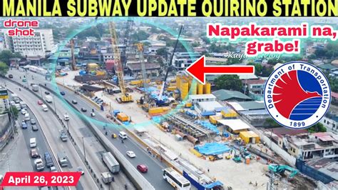 Metro Manila Subway Update Quirino Station April Build X Build